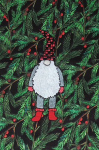 gnome holiday card & envelope