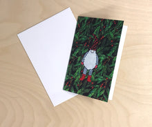 Load image into Gallery viewer, gnome holiday card &amp; envelope