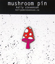 Load image into Gallery viewer, mushroom enamel pin