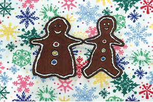 box of 10 holiday cards-gingerbread people