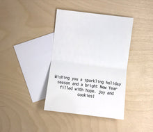 Load image into Gallery viewer, character holiday card &amp; envelope